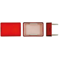 Johnson Electric Red Rectangular Push Button Lens for use with Push Button Switch