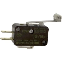 Johnson Electric Switch, Roller lever, 12 A (Max.), 125 VAC/250 VAC (Max.), 1.5 N, 27.8 mm