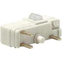 Johnson Electric Microswitch, Plunger, 1.4 N (Actuating), 5 A, 250 VAC, -40 to 85 C, UL94V-0