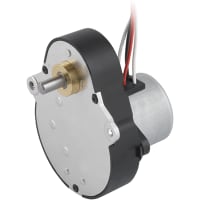 Johnson Electric Motor; Gearmotor; Synchronous; Standard Magnet; 28mm Dia; 12 Poles; 24mm Length