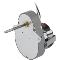 Johnson Electric Gearmotor; Synchronous; 36mm Dia; 21mm Length; 12 Poles; Reversible; 12-230 Volt