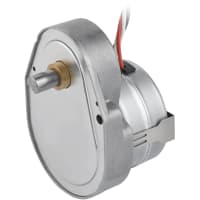 Johnson Electric Gearmotor; Synchronous; 48mm Dia; 24mm Length; 12 Poles; Cable Connection