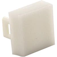 Johnson Electric Lens, Flat, Square Opaque, White