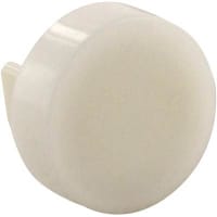 Johnson Electric White Push Button Cap, for use with TH25 Series, Pushbutton Lens