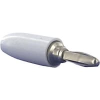 Johnson-Cinch Connectivity Solutions White Banana Plug Insulated Round Solder/ Solderless Hole