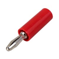 Johnson-Cinch Connectivity Solutions Red Banana Plug Insulated Round Solder/ Solderless Stud