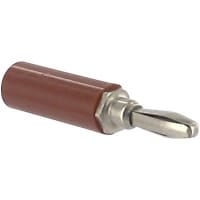 Johnson-Cinch Connectivity Solutions Red Banana Plug Insulated Hex Solder/ Solderless Stud