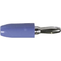 Johnson-Cinch Connectivity Solutions Violet Banana Plug Insulated Round Solder/ Solderless Hole