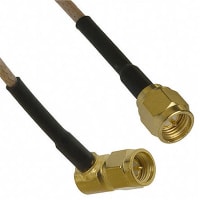 Johnson-Cinch Connectivity Solutions SMA RA Plug to SMA Straight Plug, RG316, 6in, 152mm, SMA RF Cable Series