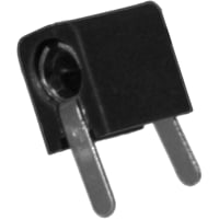 Johnson-Cinch Connectivity Solutions Black Tip Jack Mini Horizontal PCB Mount For Diameter .080 Plug