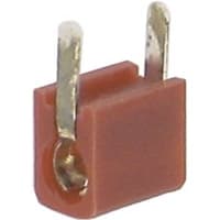 Johnson-Cinch Connectivity Solutions Red Tip Jack Mini Horizontal PCB Mount For Diameter .080 Plug