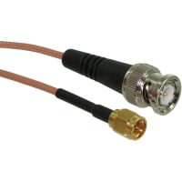 Johnson-Cinch Connectivity Solutions SMA Plug-BNC Straight Plug, 36" (914mm), RG316 Cable, 36 in, BNC 50 Ohm Series