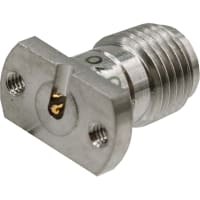 Johnson-Cinch Connectivity Solutions Connector, Rf, 2-Hole Flange Pcb Vertical W/Groove