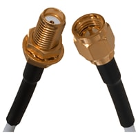 Johnson-Cinch Connectivity Solutions SMA RA Plug to SMA Straight Plug, 750mm, 29.53in, RG316DS, SMA RF Cable Series