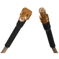 Johnson-Cinch Connectivity Solutions Right Angle Plug to Right Angle Plug, RG316, 250mm (9.84"), MCX 50 Ohm Series