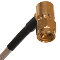 Johnson-Cinch Connectivity Solutions SMA Right Angle Plug to SMA RA Plug, 150mm, 5.9in, RG316, SMA RF Cable Series