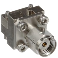 Johnson-Cinch Connectivity Solutions End Launch Plug, 65 GHz, Straight, Stainless Steel, Solder, 1.85mm Series