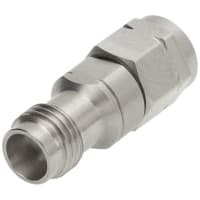 Johnson-Cinch Connectivity Solutions Adapter Assembly Plug to 1.85mm Jack, Stainless, 67 GHz, 50 Ohm, 1.85mm Series