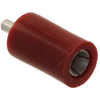 Johnson-Cinch Connectivity Solutions Red Tip Jack Vertical PCB Mount