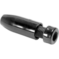 Johnson-Cinch Connectivity Solutions Jack Black 10 A 1500 V (RMS) Nylon 6/6 per ASTM D4066 115 degC 0.161 in.