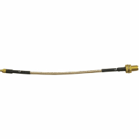 Johnson-Cinch Connectivity Solutions SMA Bulkhead Jack-Straight MMCX Plug, RG316, 6" (152mm), MMCX Straight Series