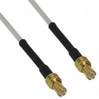 Johnson-Cinch Connectivity Solutions Straight Plug to Straight Plug, RG178, 24" (610mm), MCX 50 Ohm Series