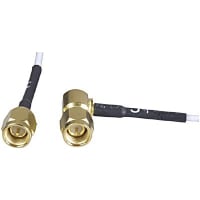 Johnson-Cinch Connectivity Solutions SMA Straight Plug-SMA Right Angle Plug, 24in, 610mm, RG178, SMA RF Cable Series