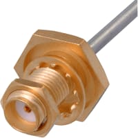 Johnson-Cinch Connectivity Solutions SMA Jack, Straight Cabled Bulkhead, RG405