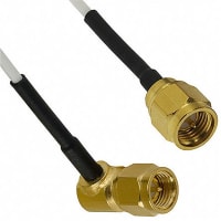 Johnson-Cinch Connectivity Solutions SMA Straight Plug-SMA Right Angle Plug, 36in, 914mm, RG178, SMA RF Cable Series