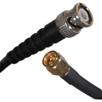 Johnson-Cinch Connectivity Solutions SMA Plug-BNC Straight Plug, 18" (457mm), RG316 Cable, 18 in, BNC 50 Ohm Series