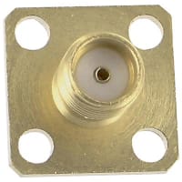 Johnson-Cinch Connectivity Solutions SMA Jack, 4 Hole Flange Mount