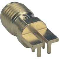 Johnson-Cinch Connectivity Solutions SMA Jack, High Frequency End Launch, .010 Contact