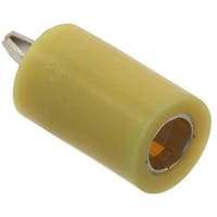 Johnson-Cinch Connectivity Solutions Yellow Tip Jack, Vertical For Diameter .080 Plug