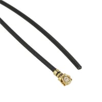 Johnson-Cinch Connectivity Solutions Right Angle Plug to Bare End, 2.5mm, Teflon Coaxial OD, 250mm, UMC MP Series