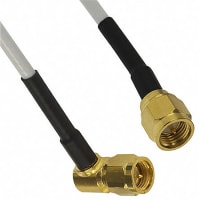 Johnson-Cinch Connectivity Solutions SMA RA Plug to SMA Straight Plug, 12in, 305mm, RG316DS, SMA RF Cable Series