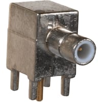 Johnson-Cinch Connectivity Solutions SMB Jack, Right Angle Cabled Bulkhead, RG317, Standard SMB Coax Series