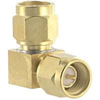 Johnson-Cinch Connectivity Solutions SMA Right Angle In Series Plug, Plug Adapter, 18 GHz, 50 Ohm, SMA Series