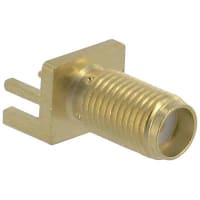 Johnson-Cinch Connectivity Solutions SMA Jack, End Launch Bulkhead, Round Contact