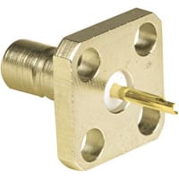 Johnson-Cinch Connectivity Solutions SMB Jack, 4 Hole Flange Mount