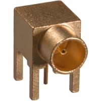 Johnson-Cinch Connectivity Solutions MCX 75 Ohm Jack, Right Angle PCB Mount