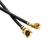 Johnson-Cinch Connectivity Solutions RA Plug, Cable 150mm, Teflon Coaxial Cable O.D. 1.13mm, UMC LP Series