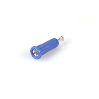 Johnson-Cinch Connectivity Solutions Blue Tip Jack, Rib-Loc Panel Mount for .080" (2.0mm) Plug