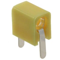 Johnson-Cinch Connectivity Solutions Yellow Tip Jack, Mini Horizontal PCB Mount For Diameter .080 Plug