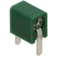 Johnson-Cinch Connectivity Solutions Green Tip Jack, Mini Horizontal PCB Mount For Diameter .080 Plug