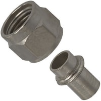 Johnson-Cinch Connectivity Solutions SMA Plug, Straight Cabled, Thread-On Nut, RG402