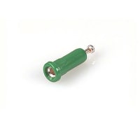 Johnson-Cinch Connectivity Solutions Green Tip Jack, Rib-Loc Panel Mount for .080" (2.0mm) Plug