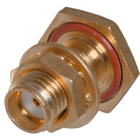 Johnson-Cinch Connectivity Solutions SMA Jack, One Piece Straight Cabled Bulkhead, RG402