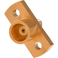 Johnson-Cinch Connectivity Solutions MCX Jack, 2 Hole Flange Mount, EXtended Dielectric