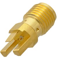 Johnson-Cinch Connectivity Solutions SMA Jack, High Frequency Self Fixture End Launch, .015, Standard SMA Coax Series