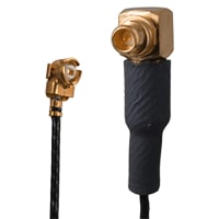 Johnson-Cinch Connectivity Solutions Low Profile Rgith Angle, 250 mm, MMCX RA Plug, Teflon O.D. 0.81, UMC LP Series